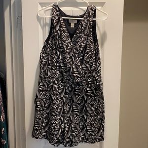 Black and white LOFT romper